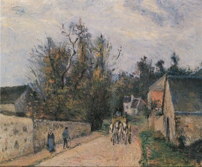The Road from Ennery to the Hermitage, Pontoise by Camille Jacob Pissarro